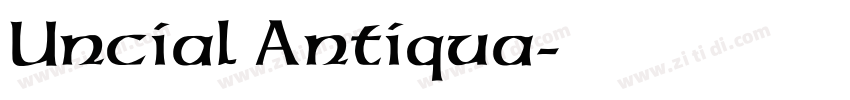 Uncial Antiqua字体转换